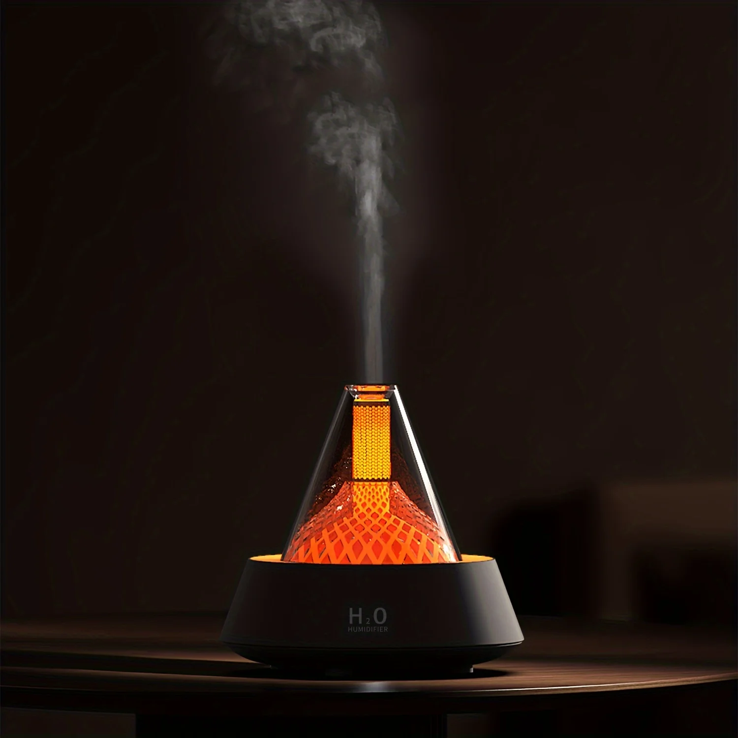 Lava Lamp Desktop - Nawilżacz powietrza Volcano, mini dyfuzor aromatu