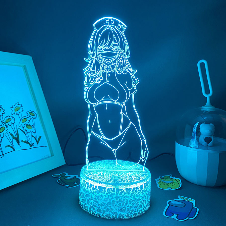 Lava Lamp Desktop - Męskie Anime 3D LED Neonowe Lampki