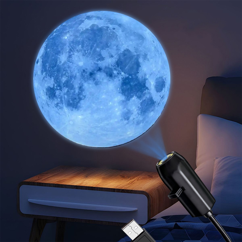 Sunset Lamp Projection - Projektor USB Słońce Księżyc Ziemia Lampka