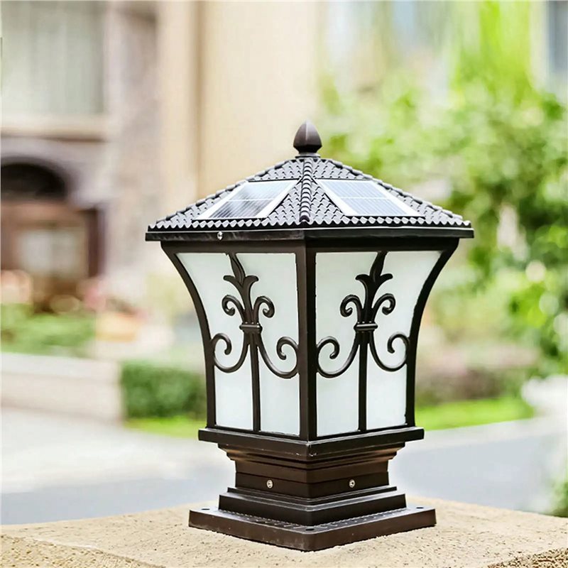 Lighting Decor Outdoor - A73K 2X LED Solarna Lampa Słupkowa