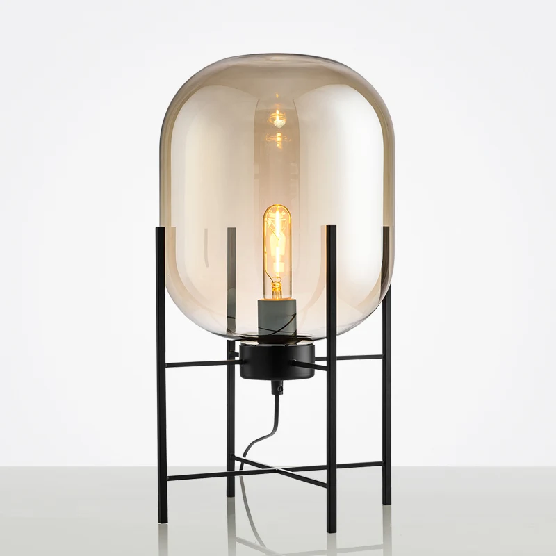 Lava Lamp Desktop - Nordic Lampa Stołowa Postmodernistyczna E27 Szklane