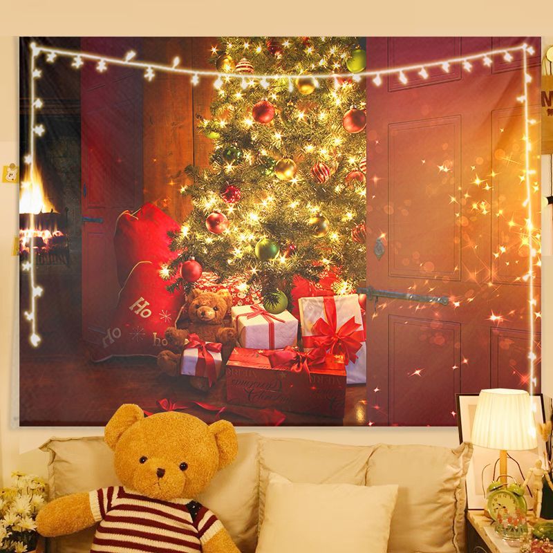 Home Decor Lighting Tree - Gobelin ścienny VIKAMA, świąteczny, ciepłe światło,