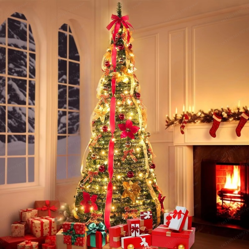 Home Decor Lighting Tree - Składana choinka świąteczna o wysokości 180