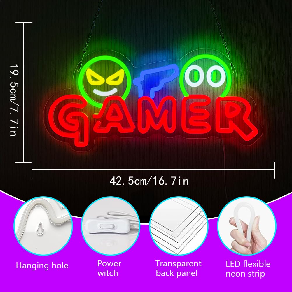 Neonowy Znak LED dla Graczy, K – Lighting Decor Wedding recenzja i cena
