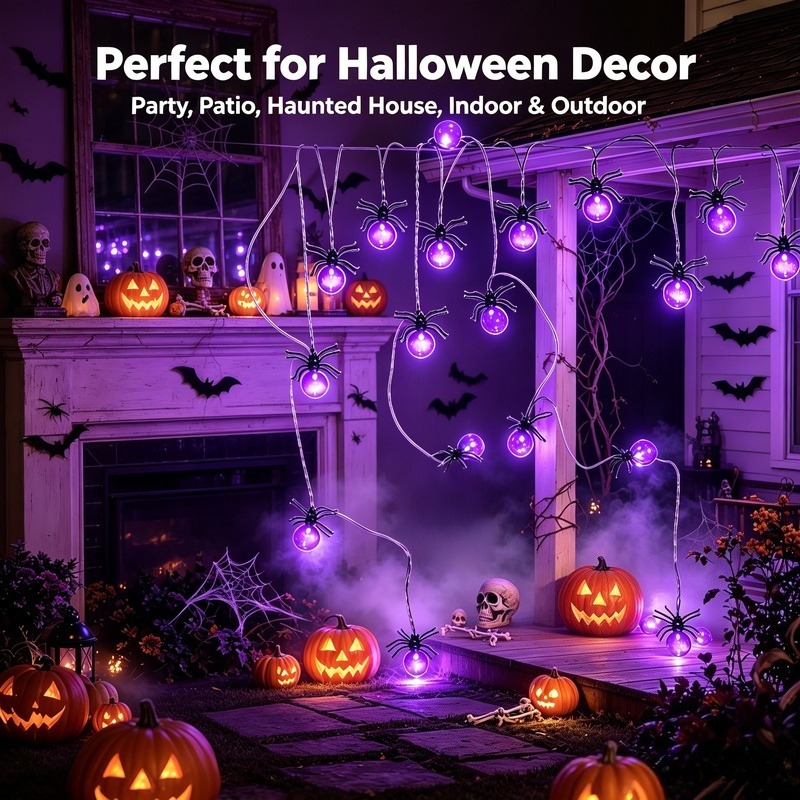 Lampki LED w kształcie pająków – Lighting Decoration Outdoor recenzja i cena