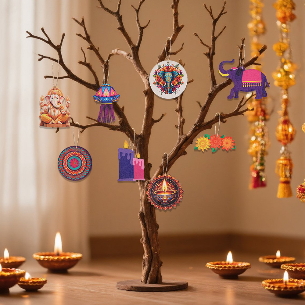 Dekoracje Diwali - Drewniane w – Lighting Decor For Diwali recenzja i cena