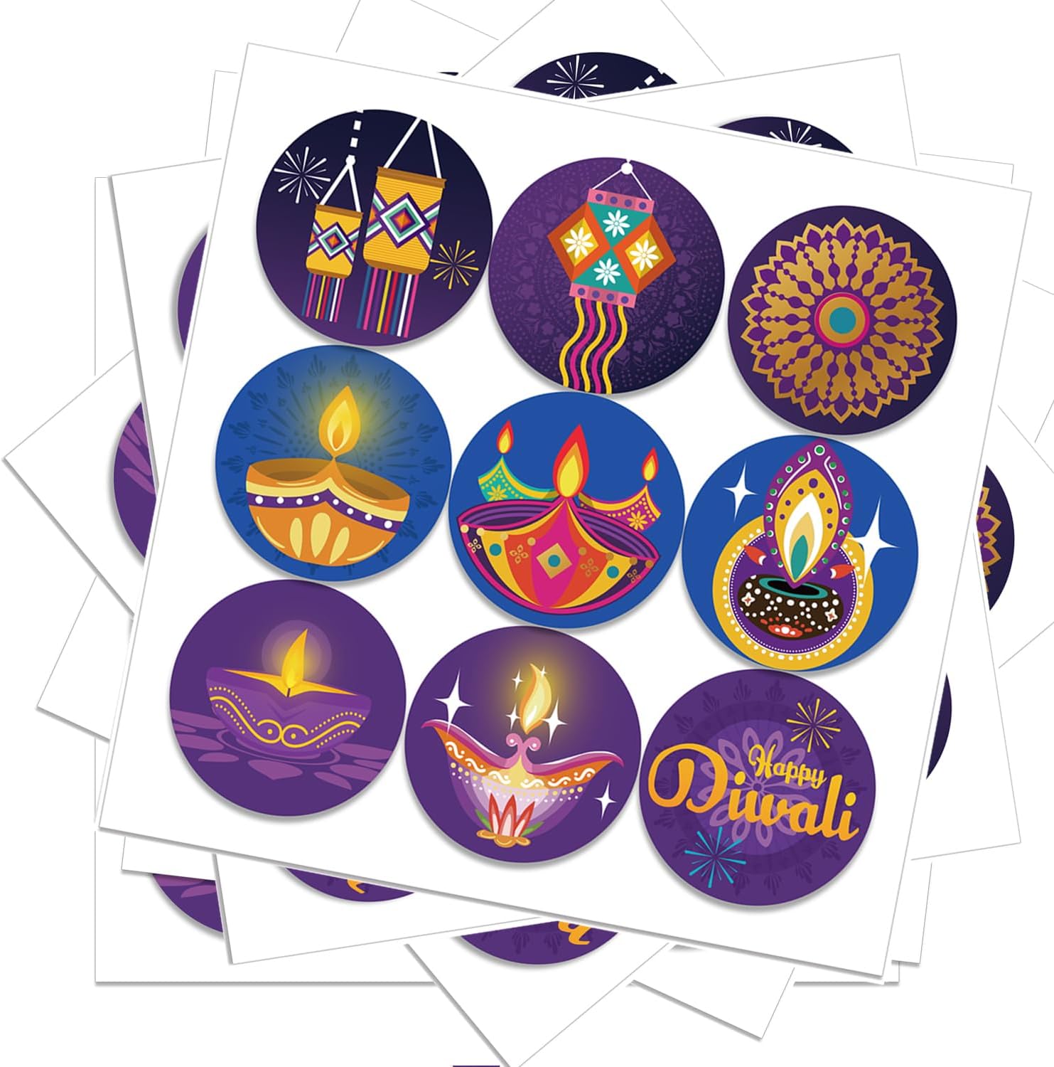 Naklejki Happy Diwali Indyjski – Lighting Decor For Diwali recenzja i cena