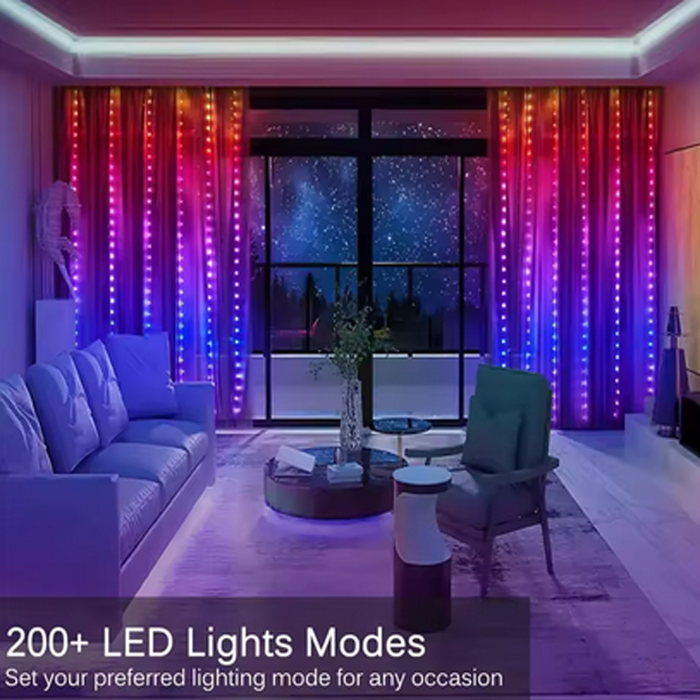 3M RGB Smart LED Curtain Light – Lighting Decoration Outdoor recenzja i cena