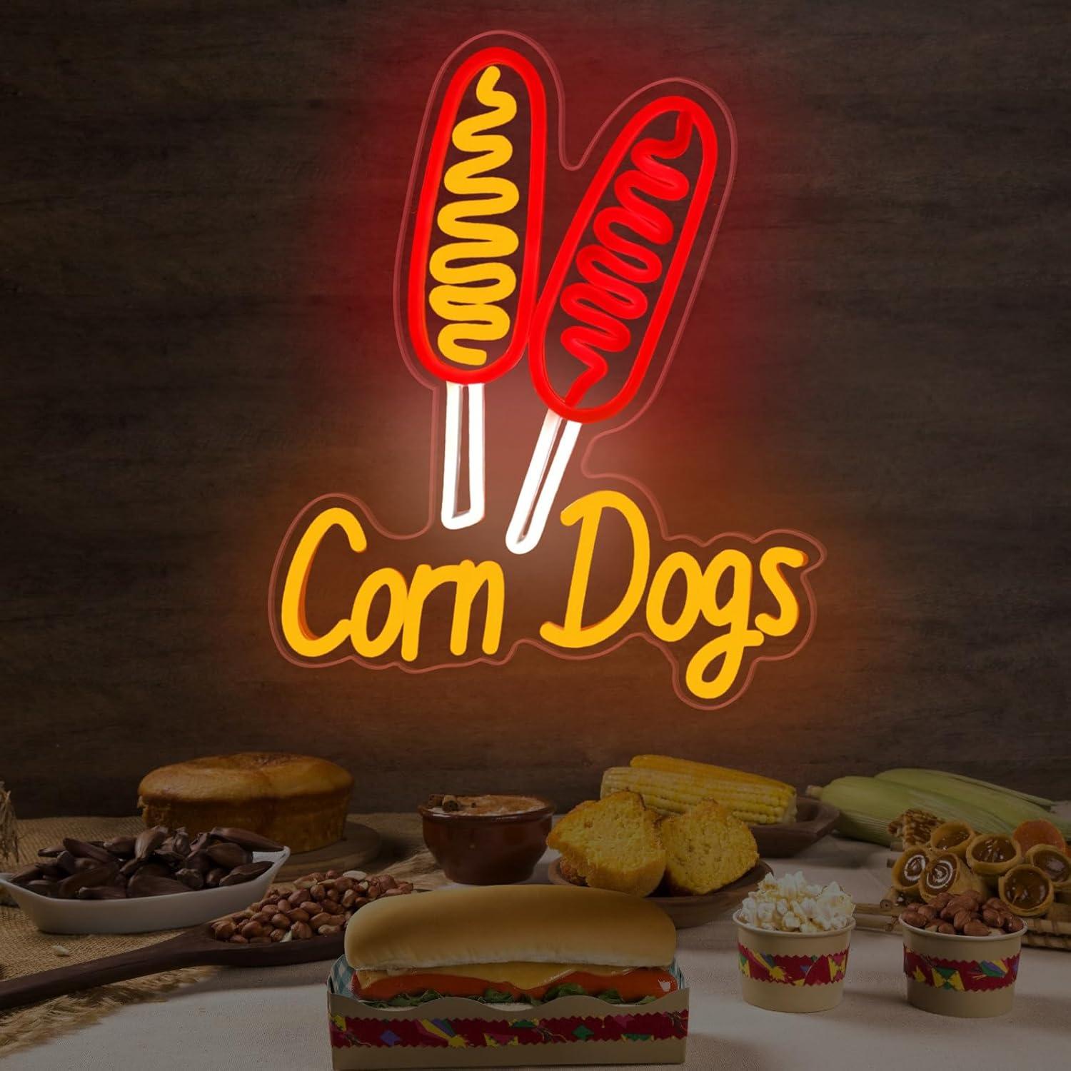 Neonowy szyld Corn Dog, przeką – Lighting Decor Wedding recenzja i cena