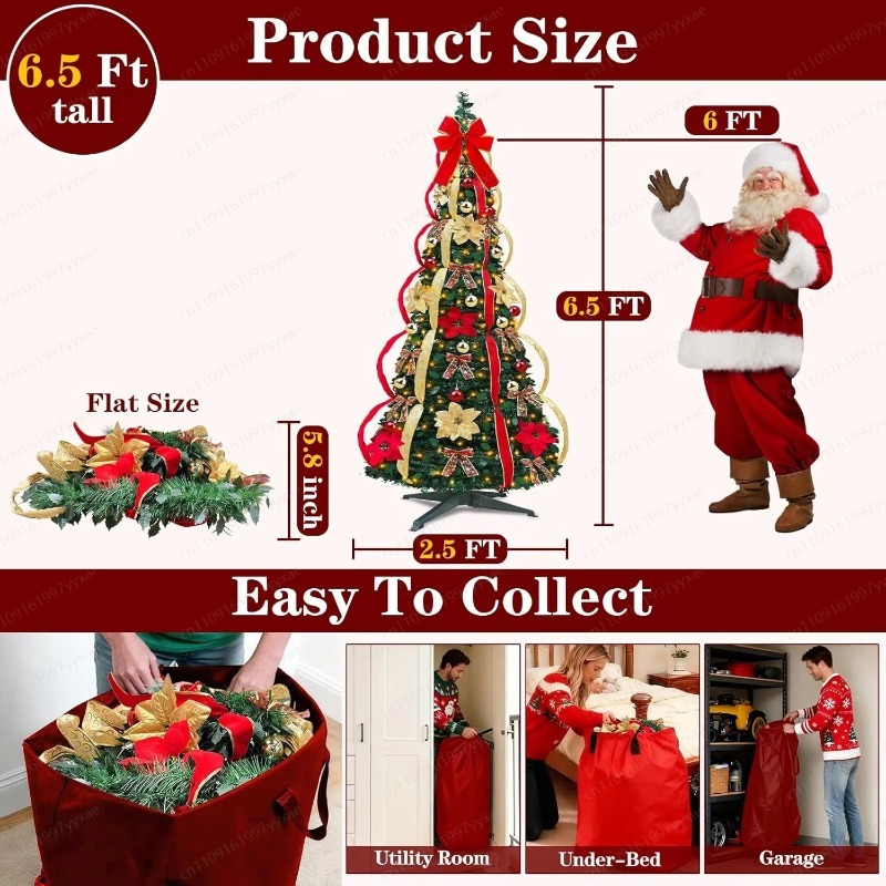 Składana choinka świąteczna o  – Home Decor Lighting Tree recenzja i cena